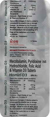 Homin D3 Strip Of 10 Tablets