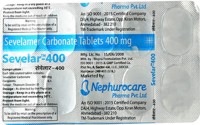 Sevelar 400 Strip Of 10 Tablets