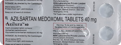 Azilura 40 Strip Of 10 Tablets