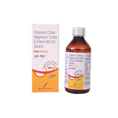 Duo Cytra Mixed Fruit Flavour Sugar Free Bottle Of 200ml Oral Solution