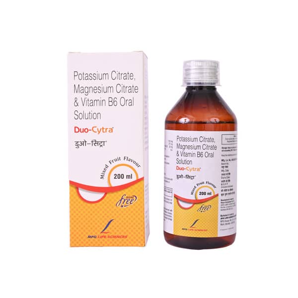 Duo Cytra Mixed Fruit Flavour Sugar Free Bottle Of 200ml Oral Solution