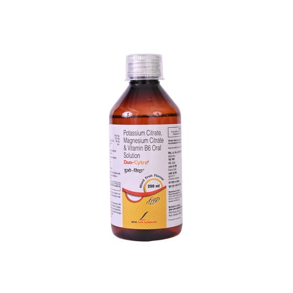 Duo Cytra Mixed Fruit Flavour Sugar Free Bottle Of 200ml Oral Solution