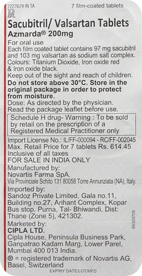 Azmarda 200mg Strip Of 7 Tablets