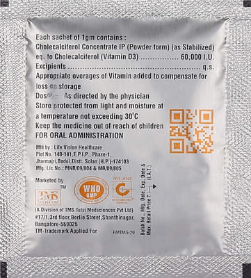 Shelgain D3 Strawberry Flavour Sugar Free Sachet Of 1gm Granules