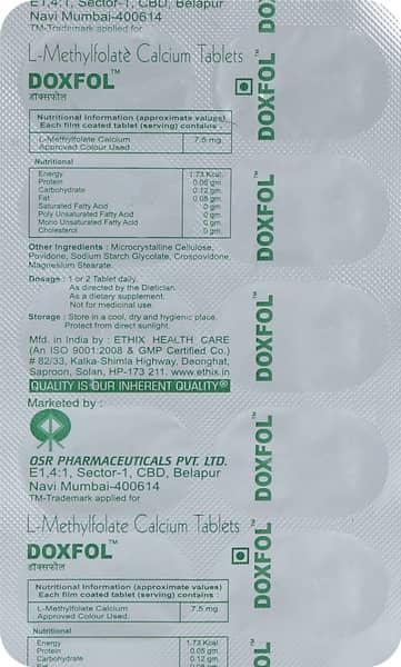 Doxfol 7.5Mg Strip Of 10 Tablets