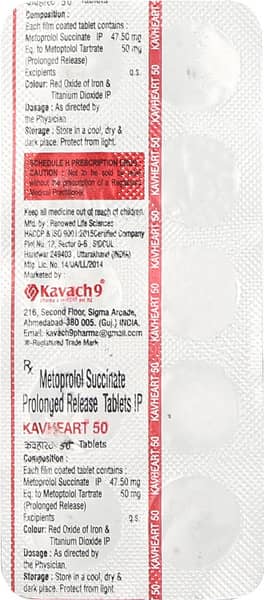 Kavheart 50 Strip Of 10 Tablets