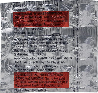 Gabapin 300mg Strip Of 15 Capsules