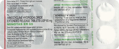 Minotas Er 65mg Strip Of 10 Tablets