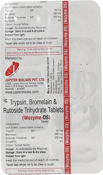 Wozyme Ds Strip Of 10 Tablets
