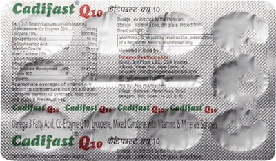 Cadifast Q10 Strip Of 10 Capsules