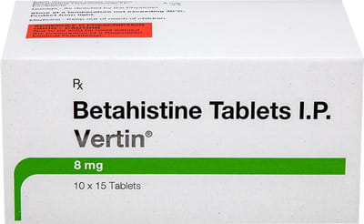 Vertin 8mg Strip Of 15 Tablets