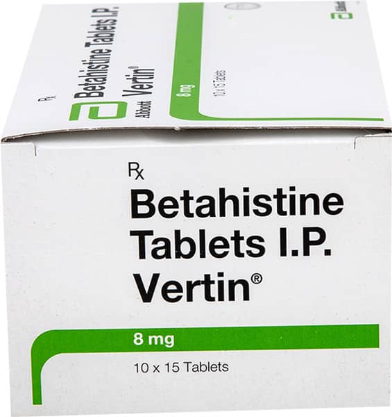 Vertin 8Mg Strip Of 15 Tablets
