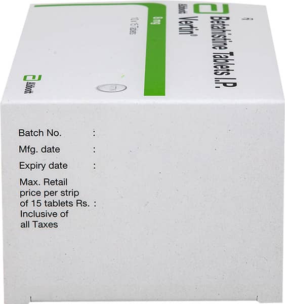Vertin 8Mg Strip Of 15 Tablets