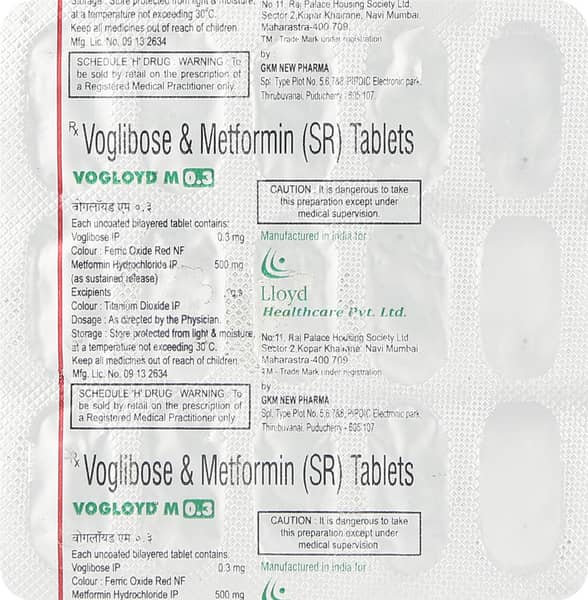 Vogloyd M 0.3mg Strip Of 15 Tablets