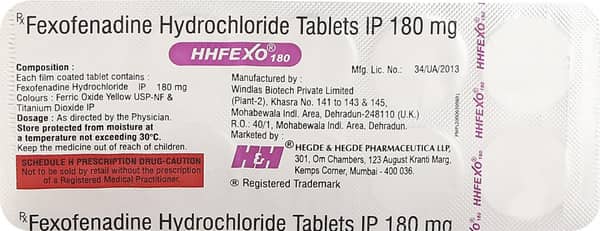 Hhfexo 180 Strip Of 10 Tablets
