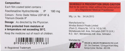 Hhfexo 180 Strip Of 10 Tablets