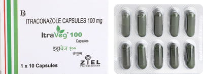 Itraveg 100mg Strip Of 10 Capsules