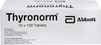 Thyronorm 100mcg Bottle Of 120 Tablets