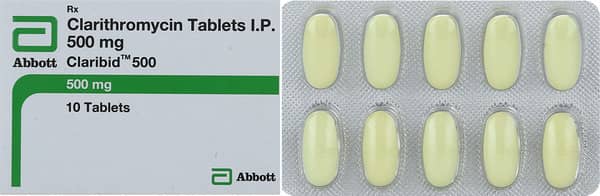 Claribid 500Mg Strip Of 10 Tablets