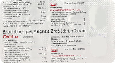 Oxidox Strip Of 10 Capsules