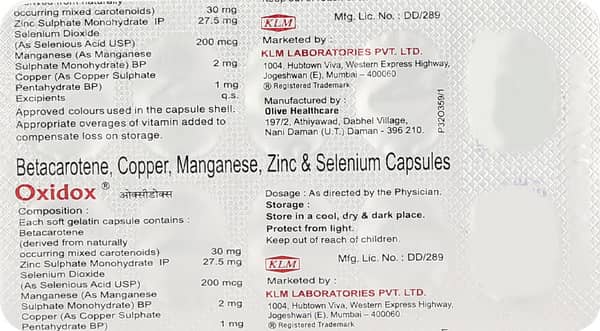 Oxidox Strip Of 10 Capsules