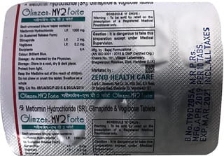 Glimzen Mv 2 Forte Strip Of 10 Tablets