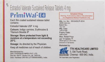 Primiwal E4 Strip Of 10 Tablets