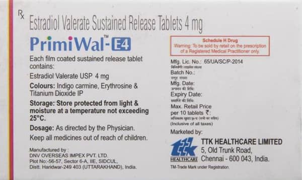 Primiwal E4 Strip Of 10 Tablets