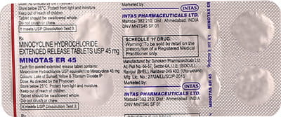 Minotas Er 45 Strip Of 10 Tablets