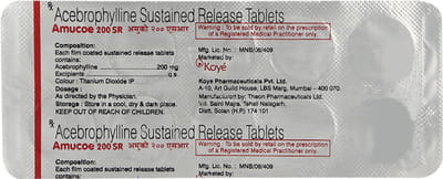 Amucoe 200 Sr Strip Of 10 Tablets