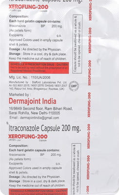 Xerofung 200mg Strip Of 10 Capsules