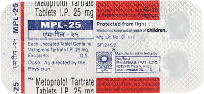 Mpl 25mg Strip Of 10 Tablets