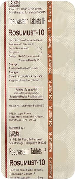 Rosumust 10 Strip Of 10 Tablets