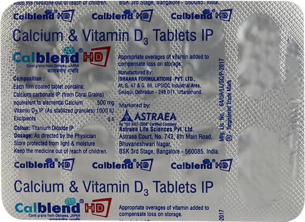Calblend Hd Strip Of 10 Tablets