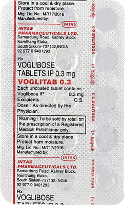 Voglitab 0.3mg Strip Of 15 Tablets