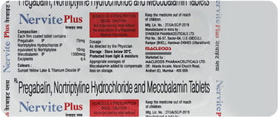 Nervite Plus Strip Of 10 Tablets