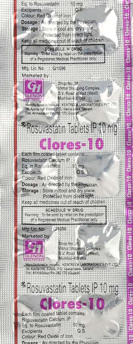 Clores 10 MG Tablet (10): Uses, Side Effects, Price & Dosage | PharmEasy