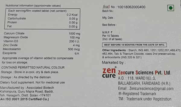 Biocal M Strip Of 10 Tablets