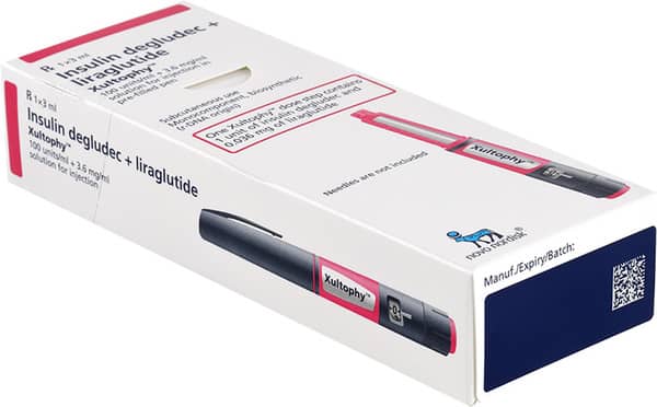 ज़ल्टोफी 100iu/3.6एमजी इंजेक्शन के लिए 3एमएल सॉल्यूशन का प्री-फिल्ड पेन