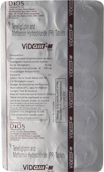 Vidglit M Strip Of 10 Tablets