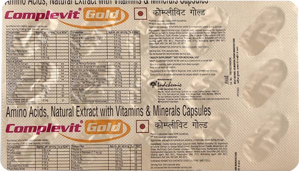Complevit Gold Strip Of 15 Capsules