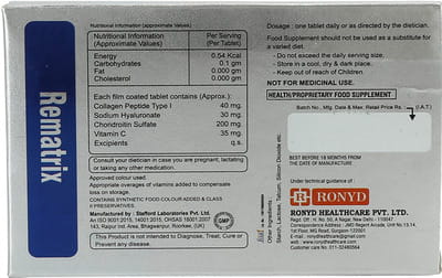 Rematrix Strip Of 10 Tablets