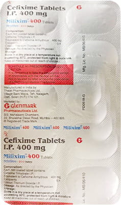 Milixim 400mg Strip Of 10 Tablets