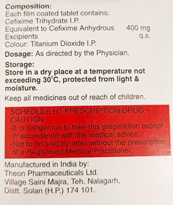 Milixim 400mg Strip Of 10 Tablets