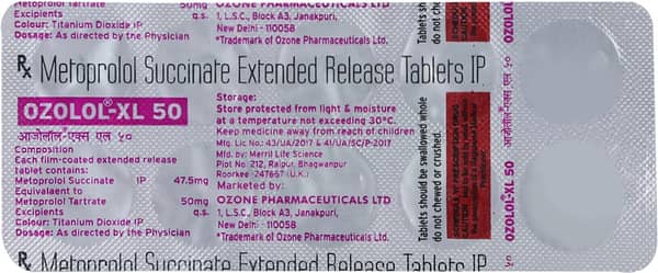 Ozolol Xl 50Mg Strip Of 10 Tablets