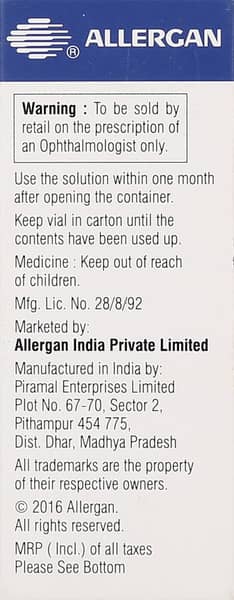 Brinzagan Bottle Of 5ml Eye Drops