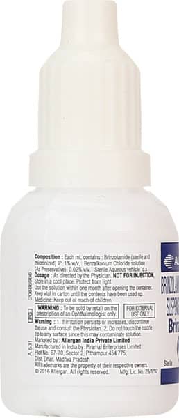 Brinzagan Bottle Of 5ml Eye Drops