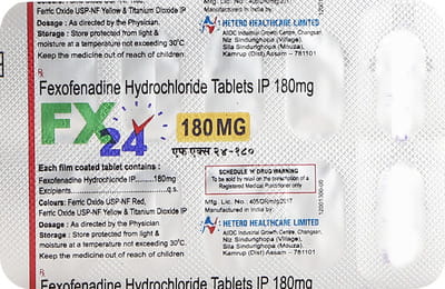 Fx 24 180mg Strip Of 10 Tablets