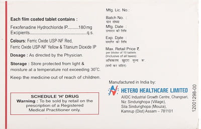 Fx 24 180mg Strip Of 10 Tablets