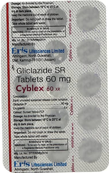 Cyblex Xr 60mg Strip Of 15 Tablets